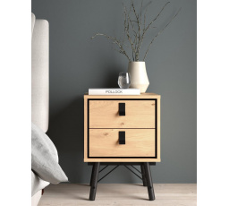 Nočný stolík RAIN 2s, Jackson hickory