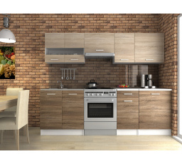 Kuchynská linka Luigi III 180/240 sonoma/sonoma tabaco