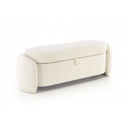 Taburet s úložným priestorom FICARIA, Krémová