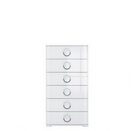 lež.ROKSANA II KOM6S 12/6 biely lesk