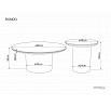 LAVICA RONDO BIELA PANDORO / ORECH FI80X35