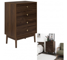 Komoda Tiffany so 4 zásuvkami orech