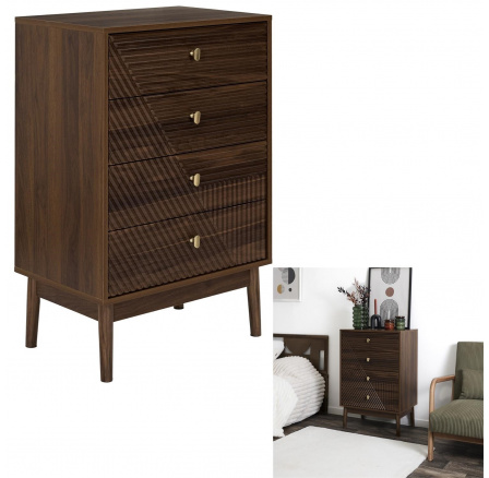 Komoda Tiffany so 4 zásuvkami orech