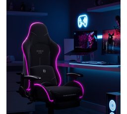 Herné kreslo LED RGB Starter čierne