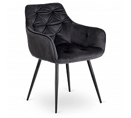 Stolička MODESTO Čierna Zamatová