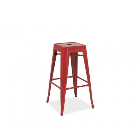 Barová stolička LONG - červená