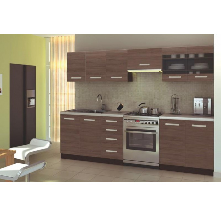 Kuchyňa AMANDA I 260, wenge/orech viva Kuchyňa AMANDA I 260, wenge/orech viva