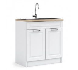 Kuchynská dolná skrinka IRMA ZL80-2D1B, biela mat