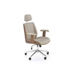 Kancelárske kreslo TIMBER, Orech/Béžová