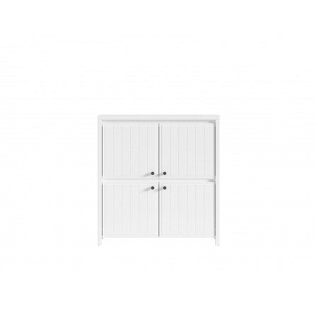 KARET (HANDLE čierna) KOM4D (verzia A) biela s vertikálnym frézovaním KARET (HANDLE čierna) KOM4D (verzia A) biela s vertikálnym frézovaním