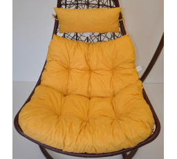 Poduška na závesnú hojdačku Margarita - látka žltý melír