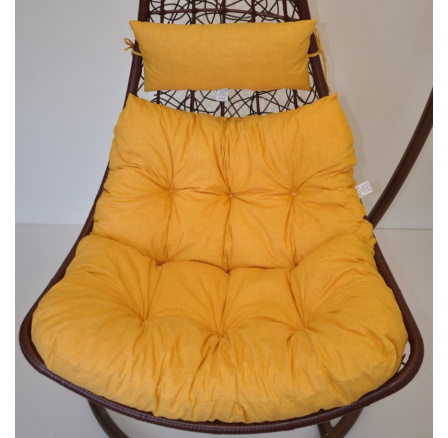 Poduška na závesnú hojdačku Margarita - látka žltý melír