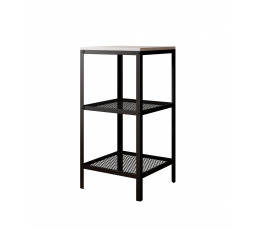 Regál Rolin Čierny+Biely Lesk