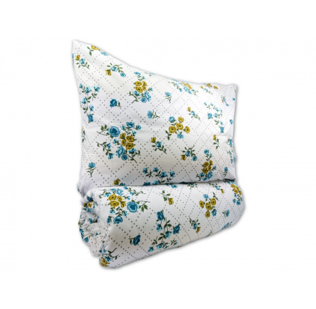 Obliečky bavlna 140x200, 70x90cm Olivie blue hotelový uzáver