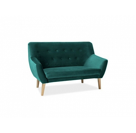 Pohovka NORDIC 2 Velvet, zelená Bluvel 78/buk Pohovka NORDIC 2 Velvet, zelená Bluvel 78/buk