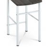 Nemý sluha, výška 119 cm, MDF - dekor čierny dub, kov - biely lak, nosnosť 90 kg