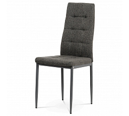 Jedálenská stolička, sivá látka, matný antracitový kov