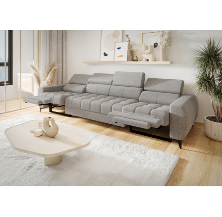 Sedačka PORTO IV, relax 331 cm - sivá Sedačka PORTO IV, relax 331 cm - sivá