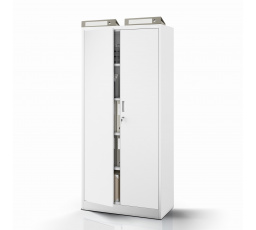 Kovová skriňa JAN Compact 1750 x 800 x 400 mm, sivá