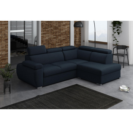 Rohová sedacia súprava Bodie IV pravá modrá