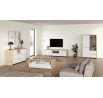 Komoda Nerea 318, jackson hickory/biely lesk