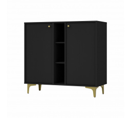 Komoda Tomila 822/1, čierny grafit