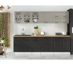 Kuchynská linka Tyra 260/260 kameň/grafit MAT