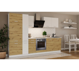 Kuchynská linka Todor 290 dub artisan/biela + PD 200 biela