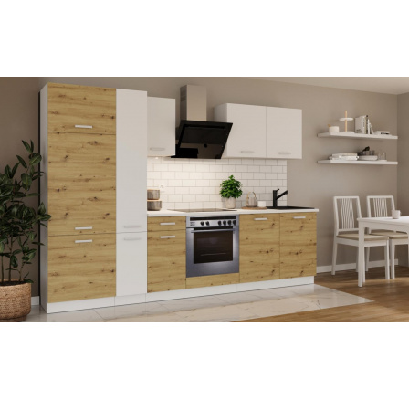 Kuchynská linka Todor 290 dub artisan/biela + PD 200 biela