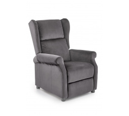 Polohovacie kreslo AGUSTIN 2, sivá