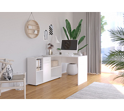 Rohový stôl ELISEO White