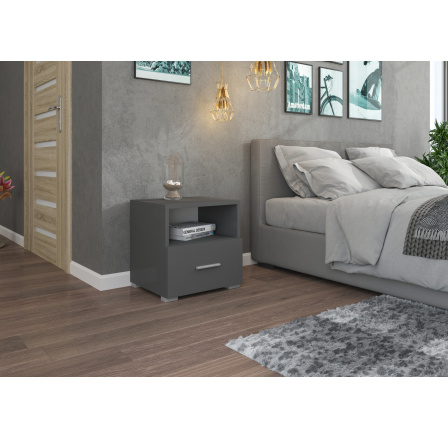 Nočný stolík so zásuvkou EMI Gray Nočný stolík so zásuvkou EMI Gray