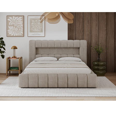 Bed Lamica 160x200 + metal frame/ gas lift / bedding box Jarell 20 Not applicable 2