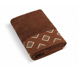 Froté uterák Diamant 50x100cm 500g hnedý