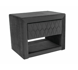 Nočný stolík AZURRO Velvet, sivý Bluvel 14