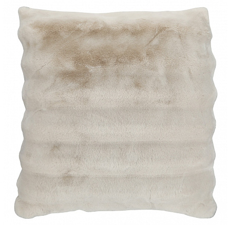 Polštář s výplní - umělá kožešina, 100% polyester, khaki, 60 x 60 cm Polštář s výplní - umělá kožešina, 100% polyester, khaki, 60 x 60 cm