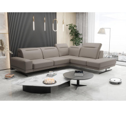 Rohová kožená sedacia súprava FIORE 265x220 cm - prírodná koža - voliteľná farba, pravá