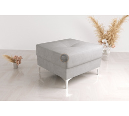 Taburet s kontajnerom 55x55 cm - sivá