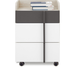Kontajner REMO RM11, Dub Wilton biely/biely Lux/antracit