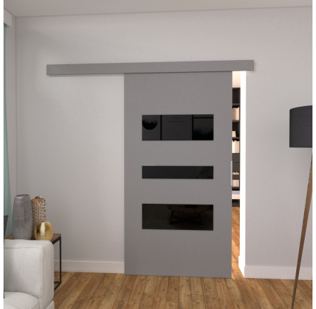 Posuvné dvere STANDART C100, sivé