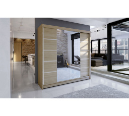 Šatní skriňa TAISA V 180, Dub sonoma