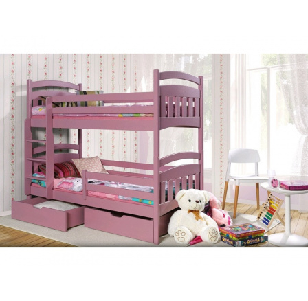 Detská poschodová posteľ z masívneho dreva JAKUB II Detská poschodová posteľ z masívneho dreva JAKUB II