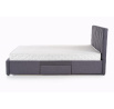 Posteľ s úložným priestorom BETINA 160 cm, Sivá