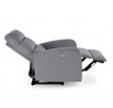 Elektricky polohovateľné a masážne kreslo CARINIO, Sivá