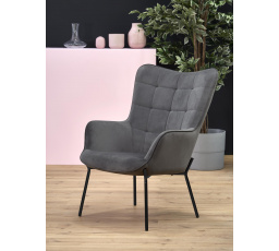 Kreslo CASTEL, svetlosivé