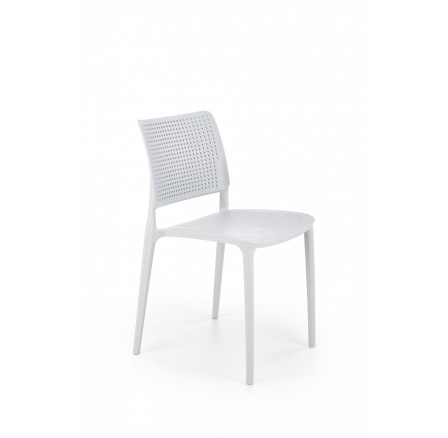 Stohovateľná jedálenská stolička K514, svetlomodrá