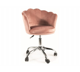 Kancelárska stolička ROSE VELVET, Staroružový Bluvel 52