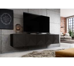 TV komoda Asha, čierny mat