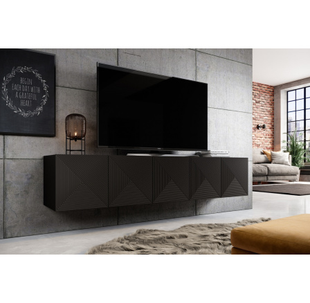TV komoda Asha, čierny mat TV komoda Asha, čierny mat