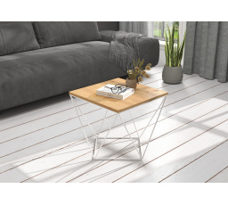 Konferenčný stolík DIANA 50x50 Biela+Artisan